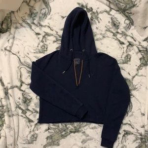 -SOLD- Dark Blue Cropped Sweater